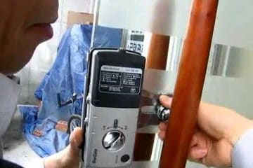 Cách lắp khóa cửa kính điện tử